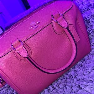Pink coach purse